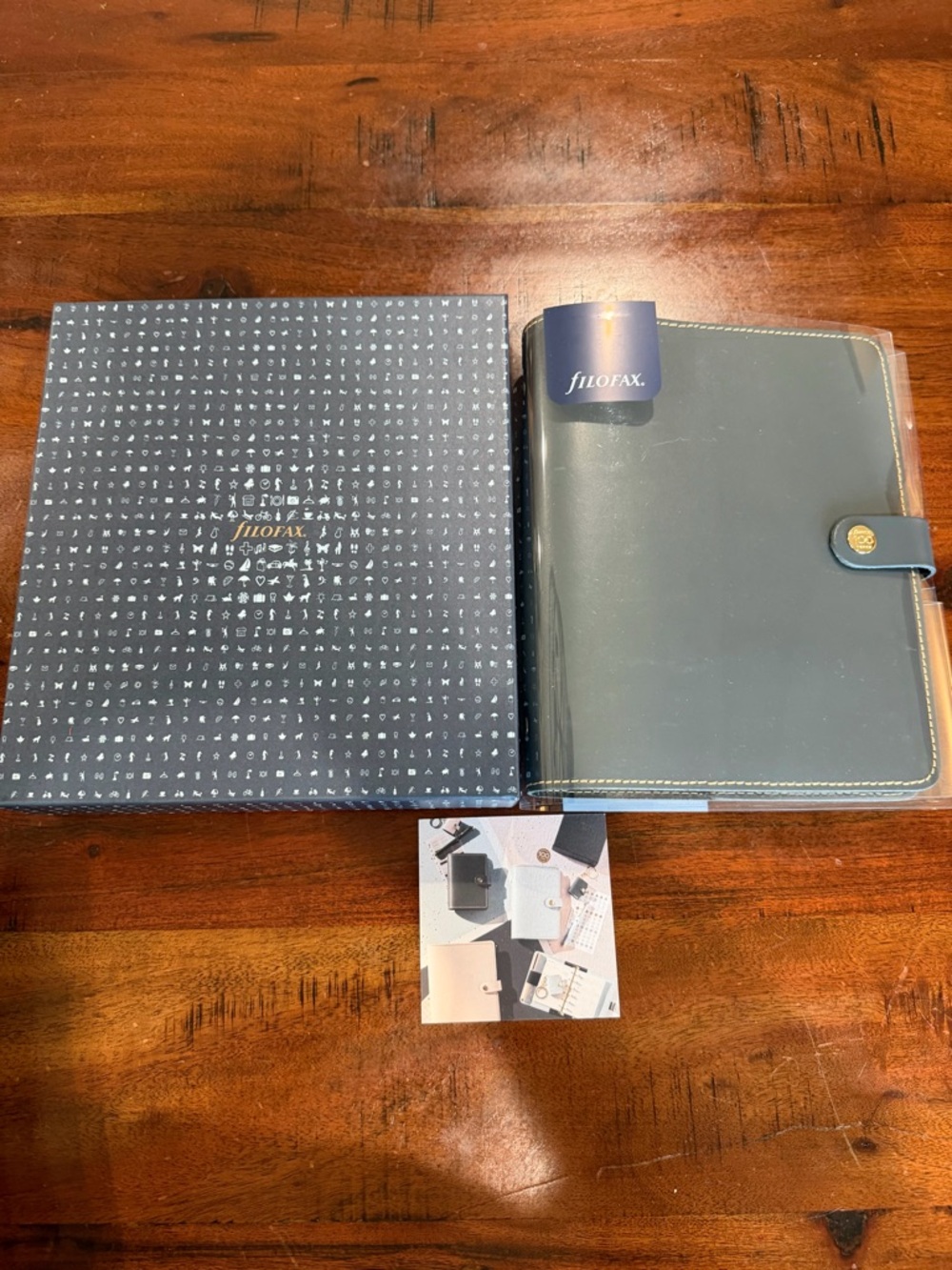 Filofax limited edition Centennial Collection A5 Navy Leather Organizer
